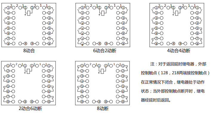 BZS-13延時中間繼電器內(nèi)部接線圖及外引接線圖 BZS-13延時中間繼電器內(nèi)部接線圖及外引接線圖