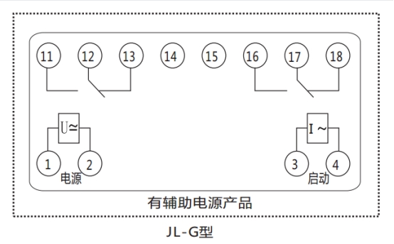 繼電器內部端子外引接線圖(正視) 繼電器內部端子外引接線圖(正視)