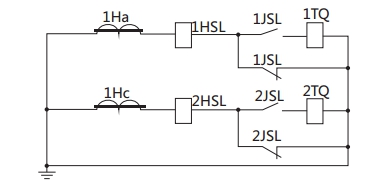 JSL-26繼電器構成的去分流操作機構的保護原理圖 JSL-26繼電器構成的去分流操作機構的保護原理圖
