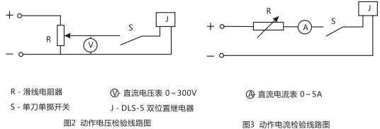 DLS-5/3雙位置繼電器檢驗與調試線路圖 DLS-5/3雙位置繼電器檢驗與調試線路圖
