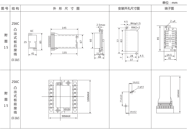 RXMK1大容量交流中間繼電器外形及安裝尺寸圖片 RXMK1大容量交流中間繼電器外形及安裝尺寸圖片